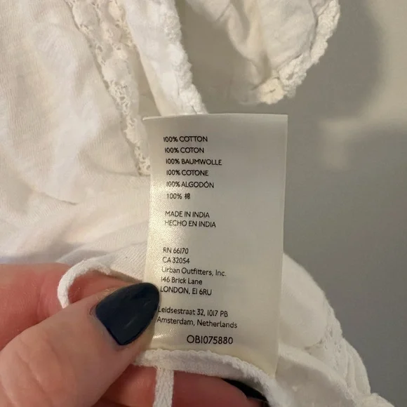 Free People Le Femme Top Small 100% Cotton - Picture 5 of 5